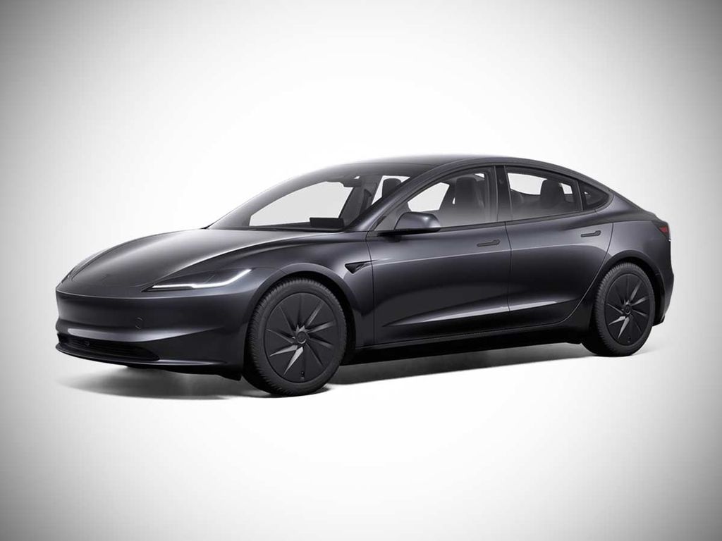 Gray 2025 Tesla Model 3 Long Range RWD Sedan Rear-Wheel Drive 1-Speed Automatic