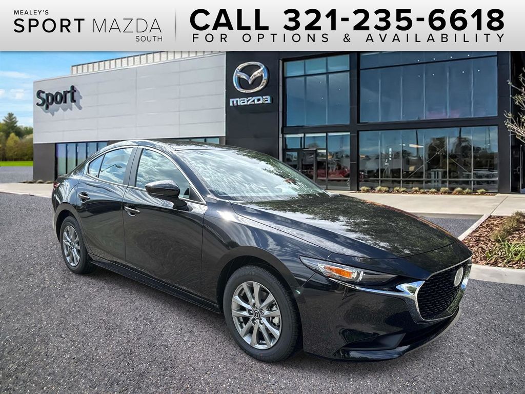 Jet Black Mica 2026 Mazda MAZDA3 Sedan Front-Wheel Drive 6-Speed Automatic