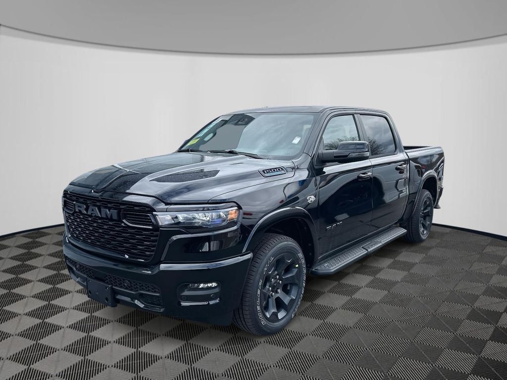 Diamond Black Crystal Pearlcoat 2026 RAM 1500 Big Horn Crew Cab 4WD Pickup Truck Four-Wheel Drive 8-Speed Automatic