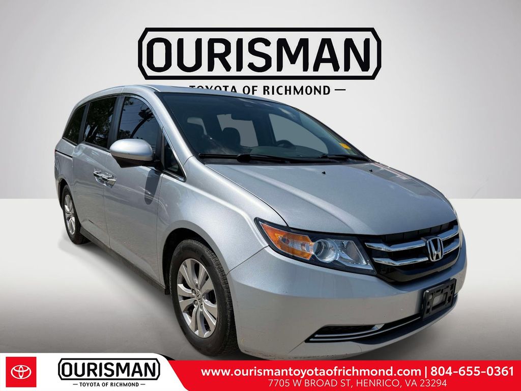 Alabaster Silver Metallic 2015 Honda Odyssey EX-L FWD Minivan Front-Wheel Drive 6-Speed Automatic
