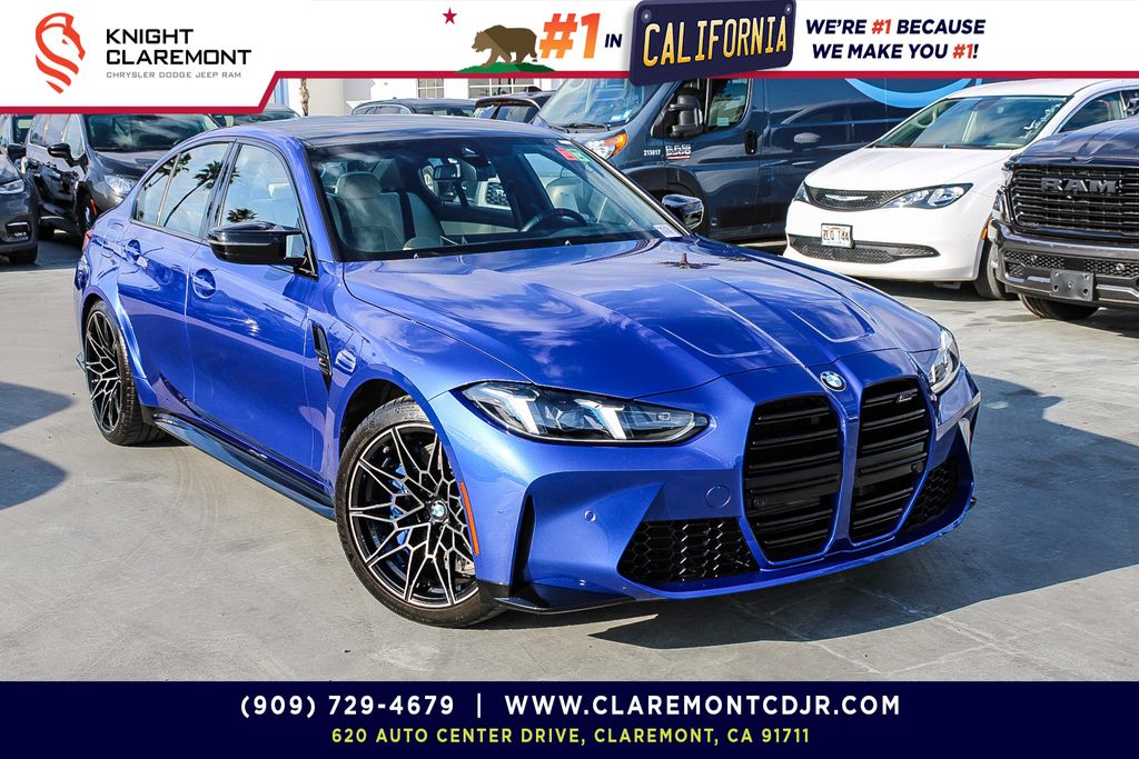Portimao Blue Metallic 2025 BMW M3 Competition xDrive Sedan All-Wheel Drive 8-Speed Automatic