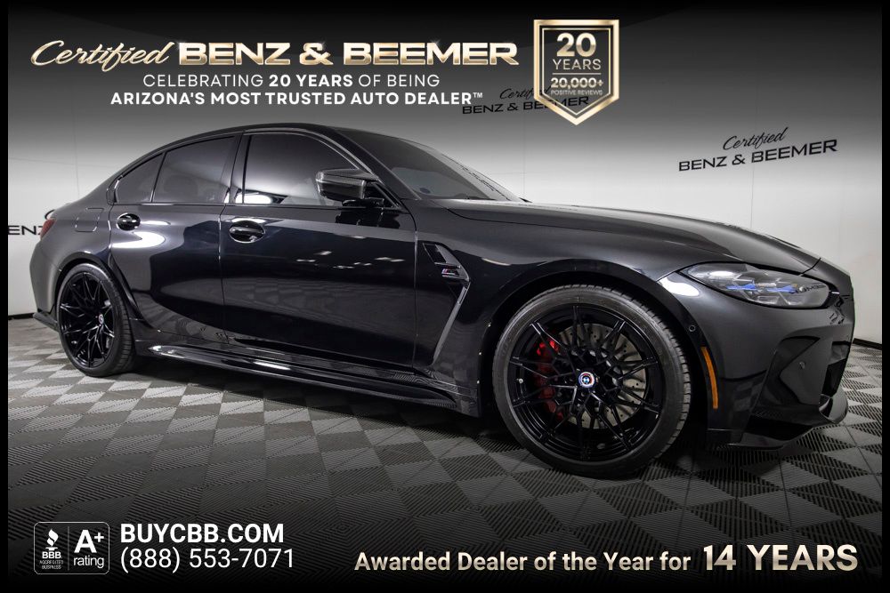 Black Sapphire Metallic 2022 BMW M3 Sedan All-Wheel Drive 8-Speed Automatic