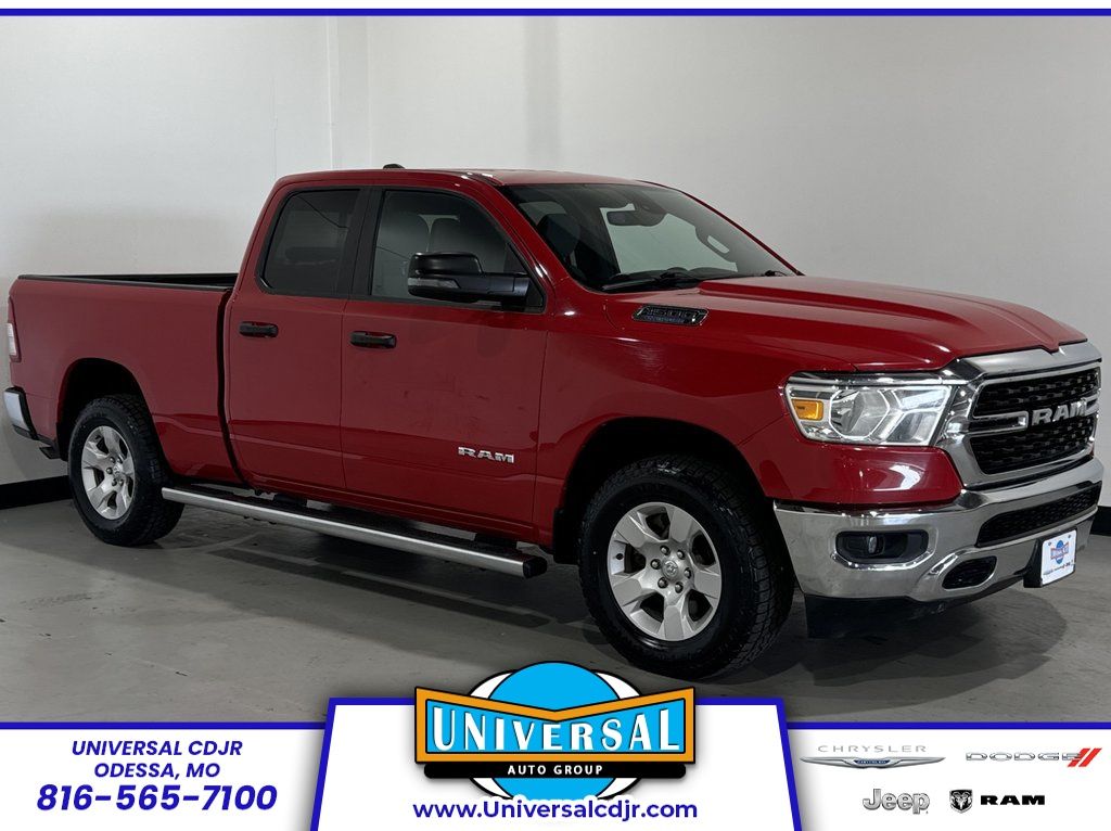 Flame Red Clearcoat 2023 RAM 1500 Pickup Truck Four-Wheel Drive 8-Speed Automatic