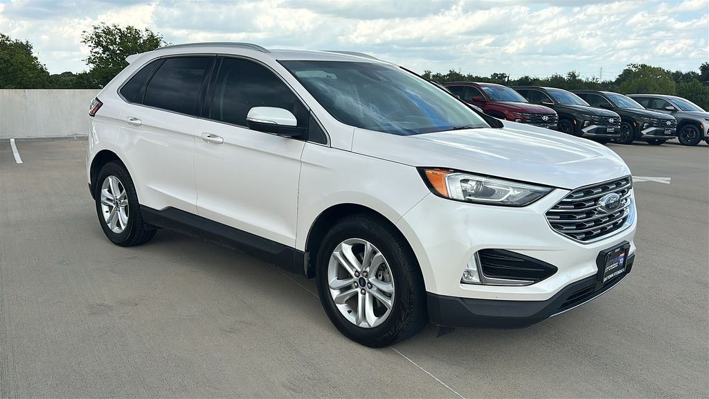 2019 Ford Edge SEL White at DeMontrond Gulf Freeway