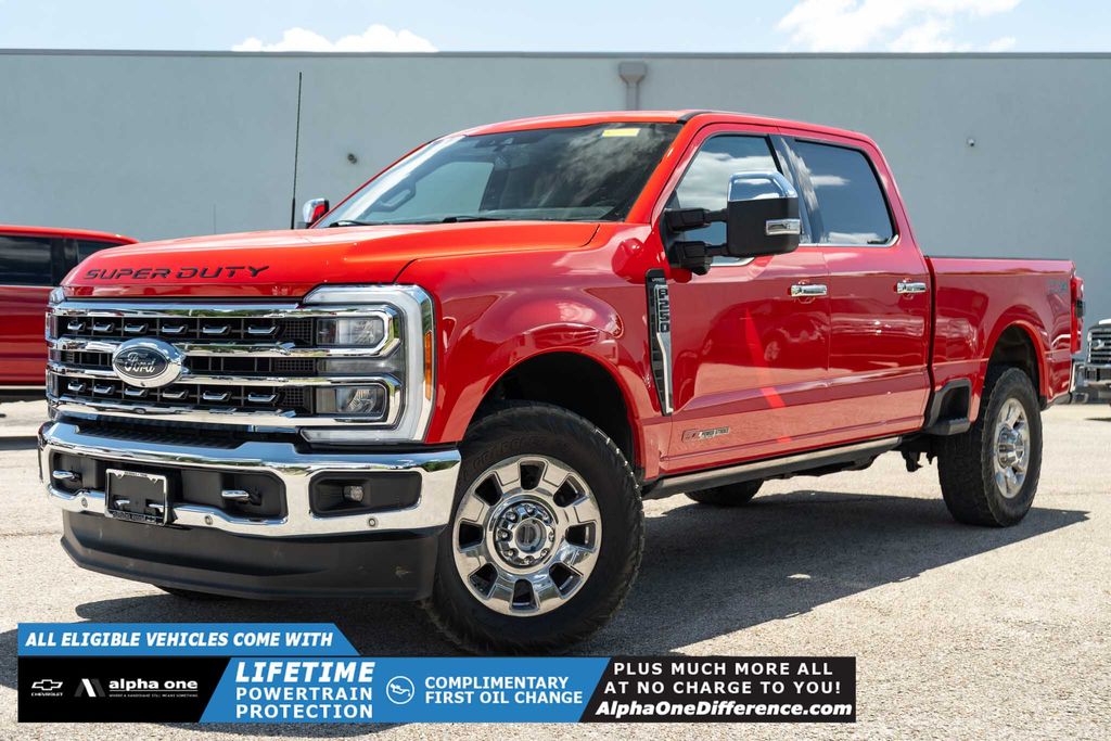 Race Red 2023 Ford F-250 Super Duty Pickup Truck Four-Wheel Drive Automatic