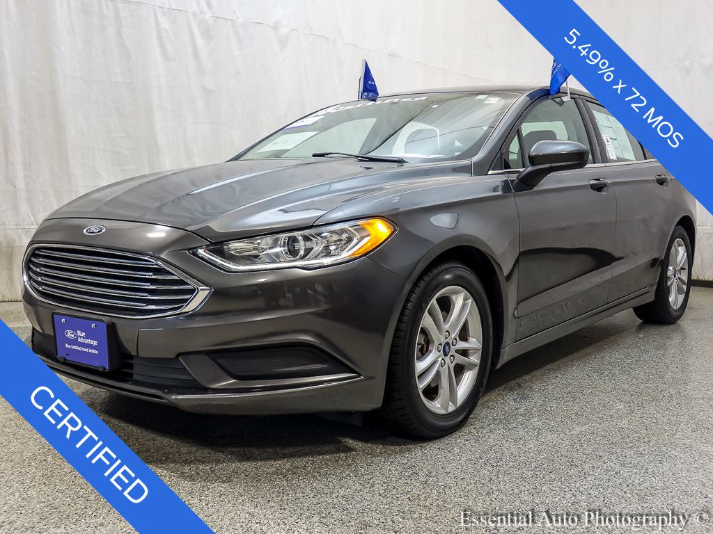 Gray (Magnetic) 2018 Ford Fusion Sedan Front-Wheel Drive 6-Speed Automatic