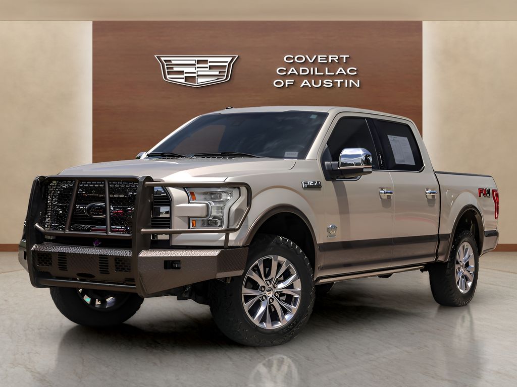 White Gold 2017 Ford F-150 Pickup Truck Four-Wheel Drive Automatic