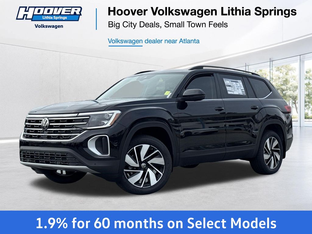 Deep Black Pearl 2026 Volkswagen Atlas SUV / Crossover Front-Wheel Drive 8-Speed Automatic
