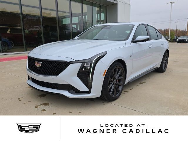 Vibrant White Tricoat 2026 Cadillac CT5 Sedan Rear-Wheel Drive Automatic