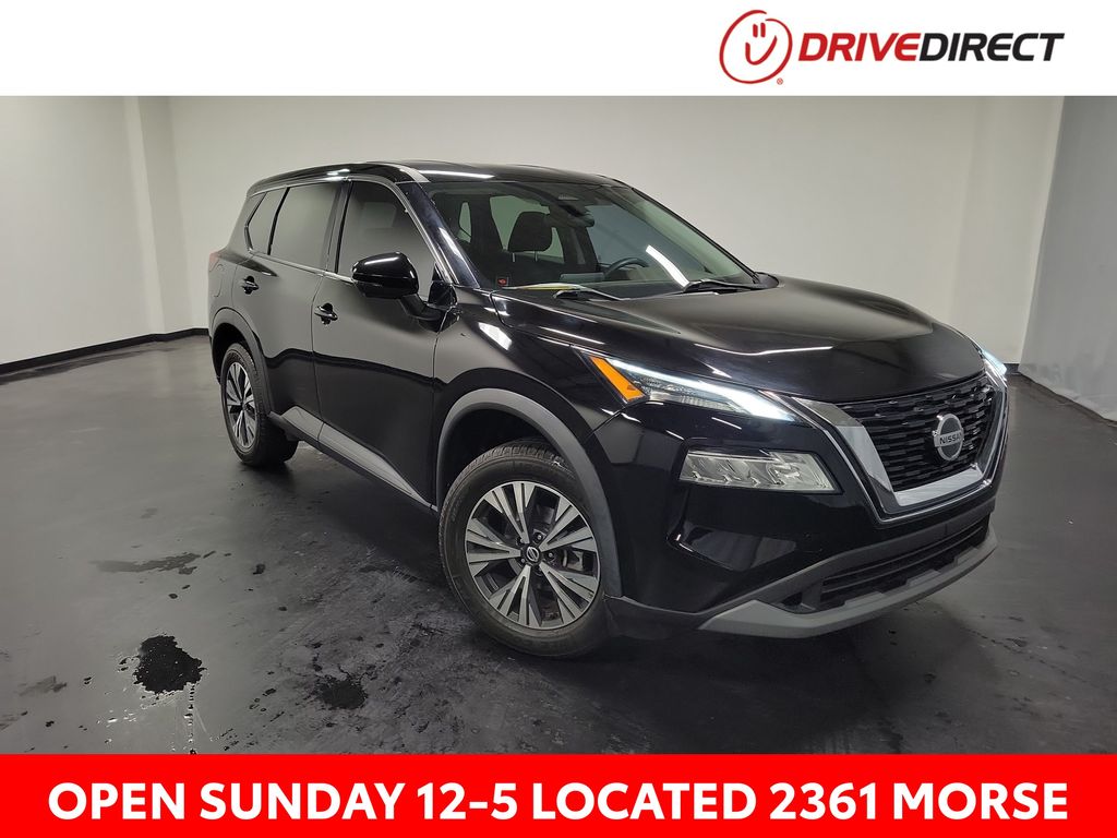 Super Black 2021 Nissan Rogue SUV / Crossover All-Wheel Drive Continuously Variable Transmission