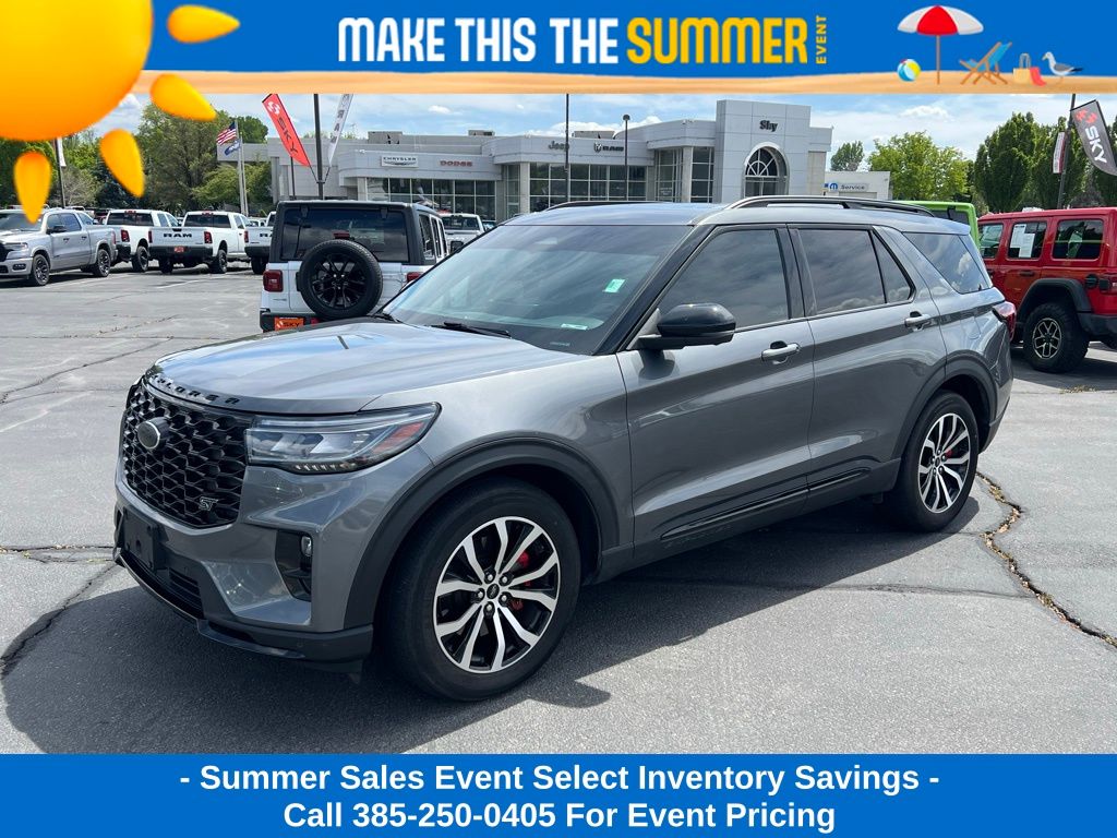 Gray Metallic 2025 Ford Explorer ST AWD SUV / Crossover All-Wheel Drive Automatic