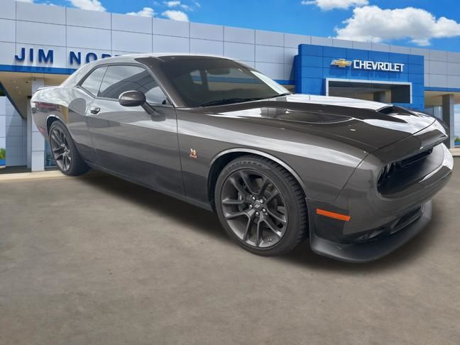 Gray (Granite Crystal Metallic Clearcoat) 2021 Dodge Challenger R/T Scat Pack RWD Coupe Rear-Wheel Drive 8-Speed Automatic