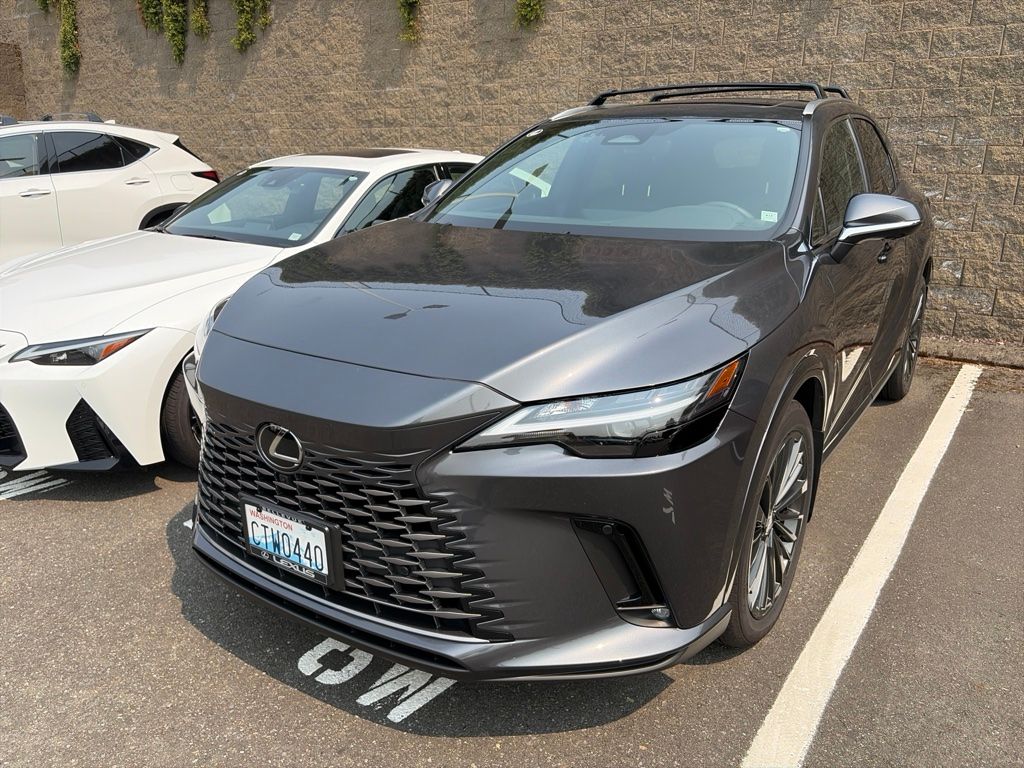 Cloudburst Gray 2025 Lexus RX Hybrid SUV / Crossover All-Wheel Drive Continuously Variable Transmission