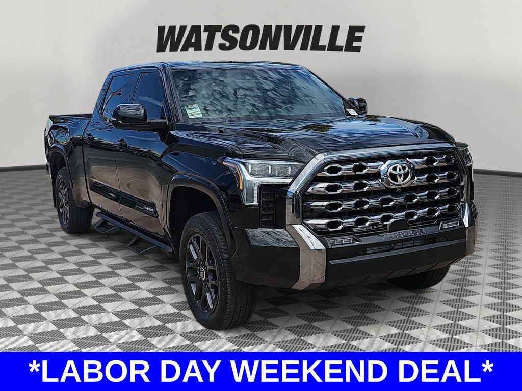Midnight Black Metallic 2024 Toyota Tundra Pickup Truck Four-Wheel Drive Automatic