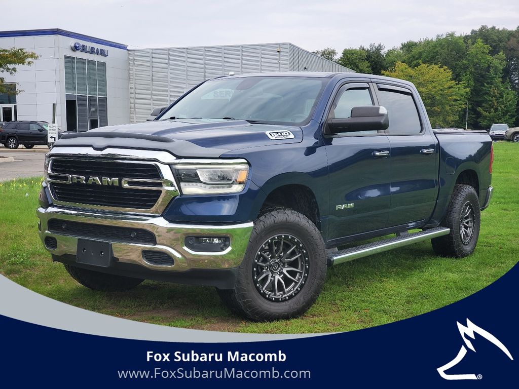 Patriot Blue Pearlcoat 2019 RAM 1500 Pickup Truck Four-Wheel Drive 8-Speed Automatic