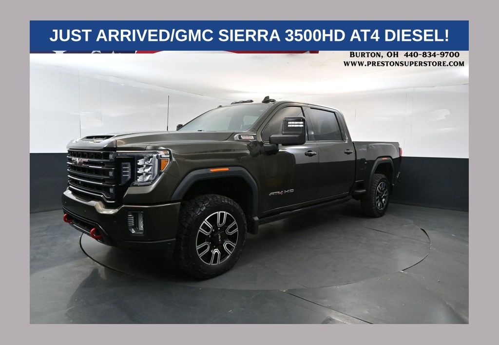 Forest Metallic 2022 GMC Sierra 3500HD Pickup Truck Four-Wheel Drive Automatic