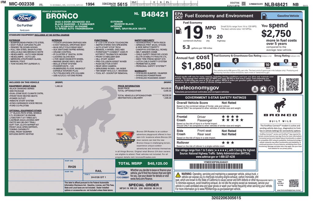 Certified Used 2022 Black Ford Black Diamond image 5