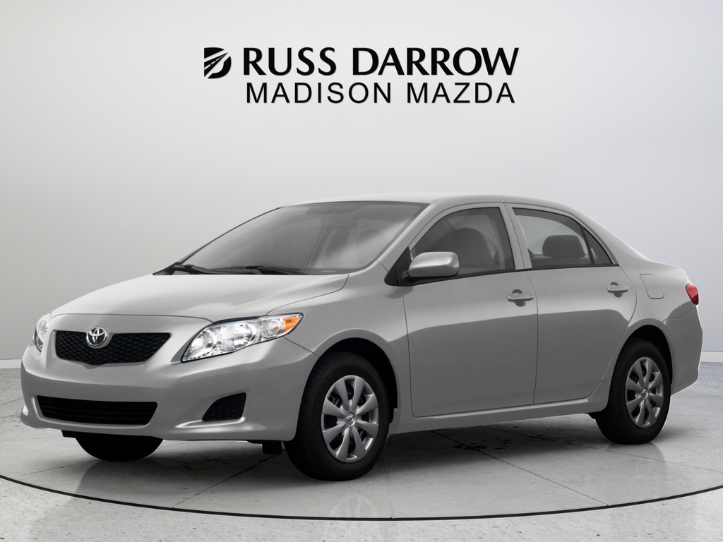 Super White 2009 Toyota Corolla Sedan Front-Wheel Drive 4-Speed Automatic