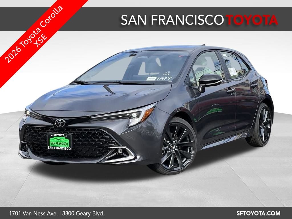 Gray 2026 Toyota Corolla Hatchback Hatchback Front-Wheel Drive Continuously Variable Transmission