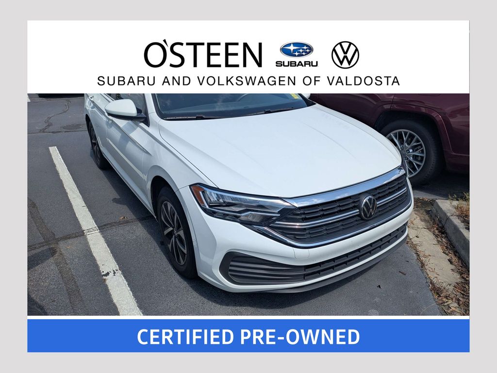 Pure White 2024 Volkswagen Jetta Sedan Front-Wheel Drive 8-Speed Automatic