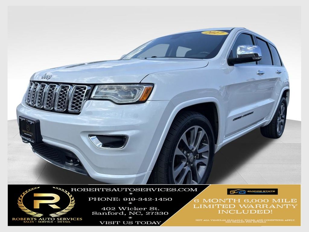 White (Ivory 3-Coat) 2017 Jeep Grand Cherokee SUV / Crossover 4X2 8-Speed Automatic