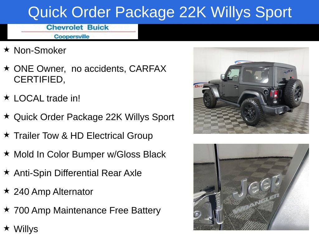 2021 Jeep Wrangler Willys Sport 5