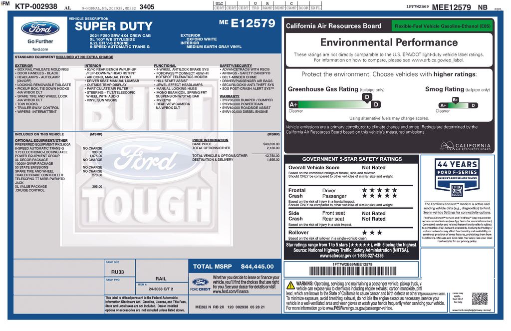 Used 2021 White Ford XL image 2