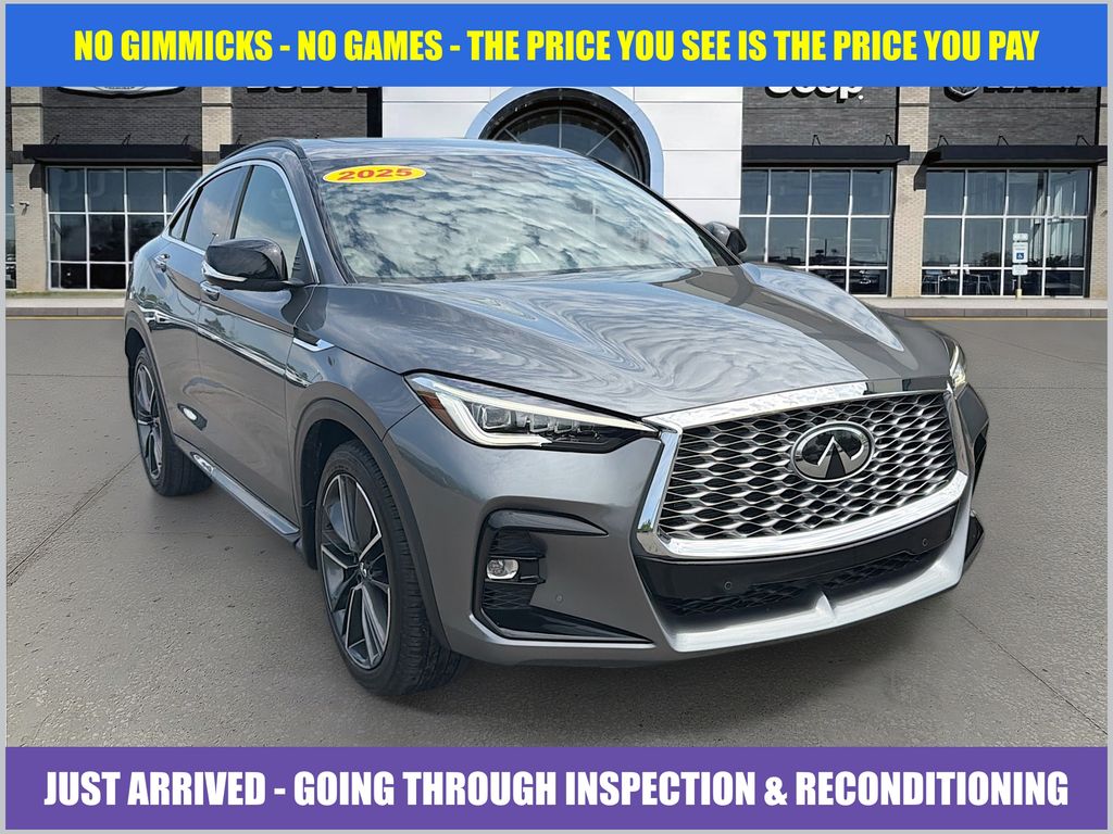 Gray (Graphite Shadow) 2025 INFINITI QX55 Essential AWD SUV / Crossover All-Wheel Drive Continuously Variable Transmission