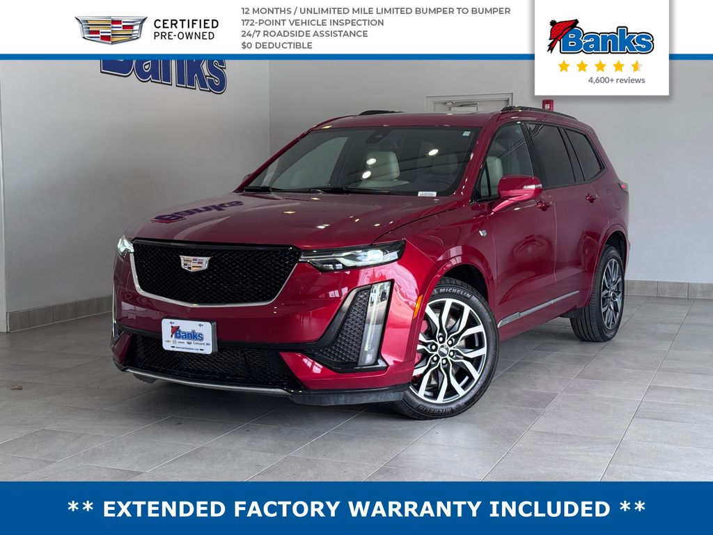Radiant Red Tintcoat 2023 Cadillac XT6 Sport AWD SUV / Crossover Four-Wheel Drive 9-Speed Automatic