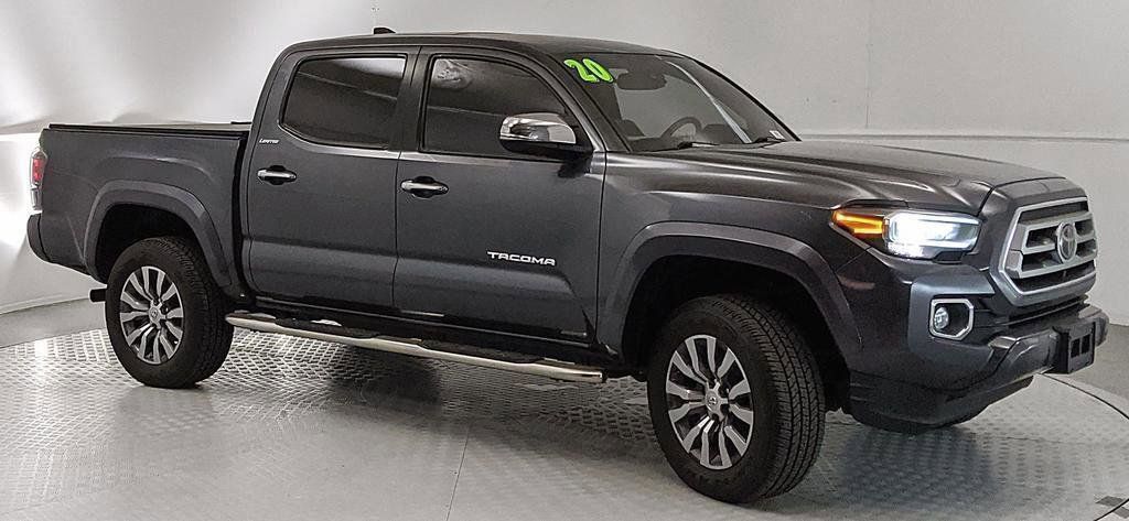 Magnetic Gray Metallic 2020 Toyota Tacoma Limited Double Cab 4WD Pickup Truck Four-Wheel Drive 6-Speed Automatic