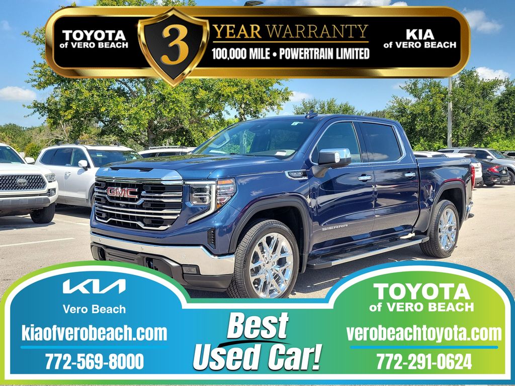 Pacific Blue Metallic 2023 GMC Sierra 1500 Pickup Truck Four-Wheel Drive Automatic