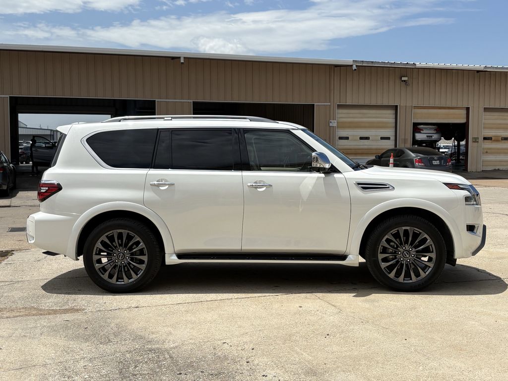 2023 Nissan Armada Platinum White at Central Houston Nissan