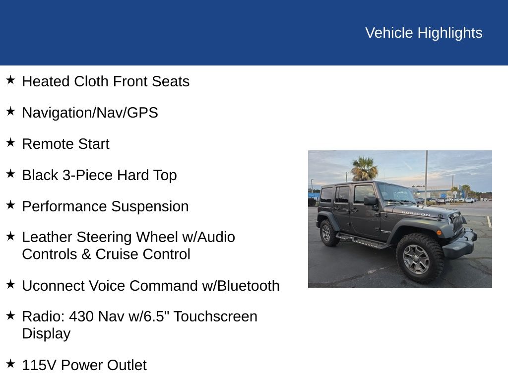 2017 Jeep Wrangler Unlimited Rubicon 4x4
