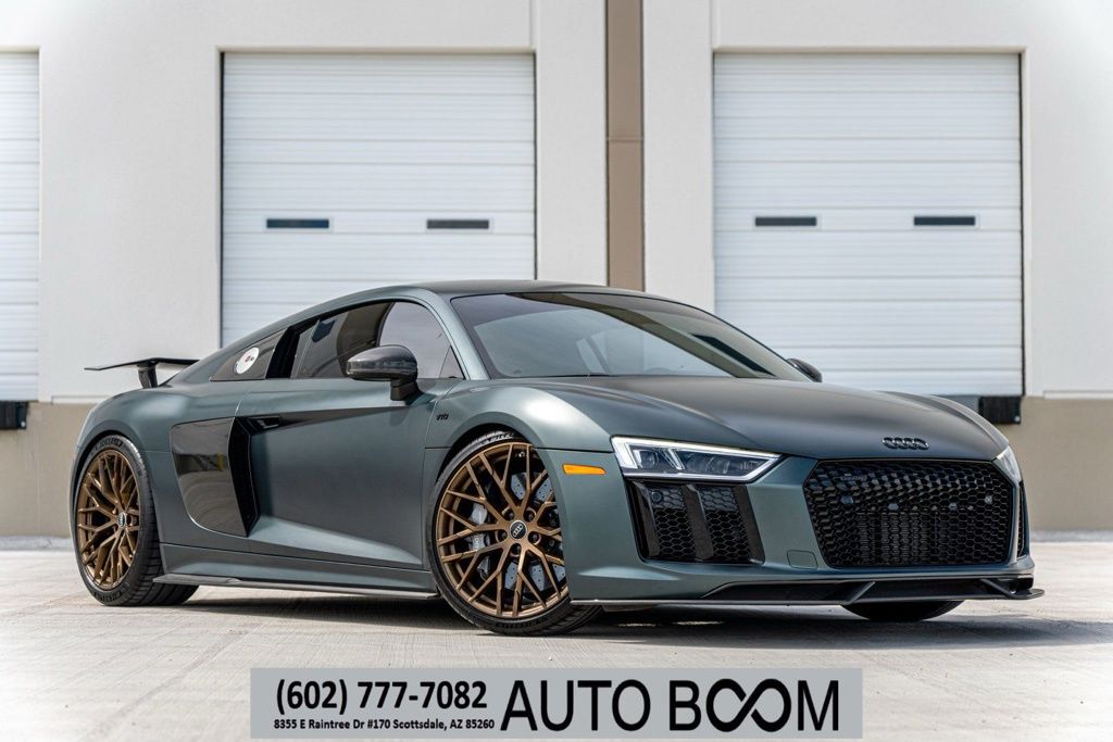 Camouflage Green matte 2017 Audi R8 Coupe All-Wheel Drive 7-Speed Automatic