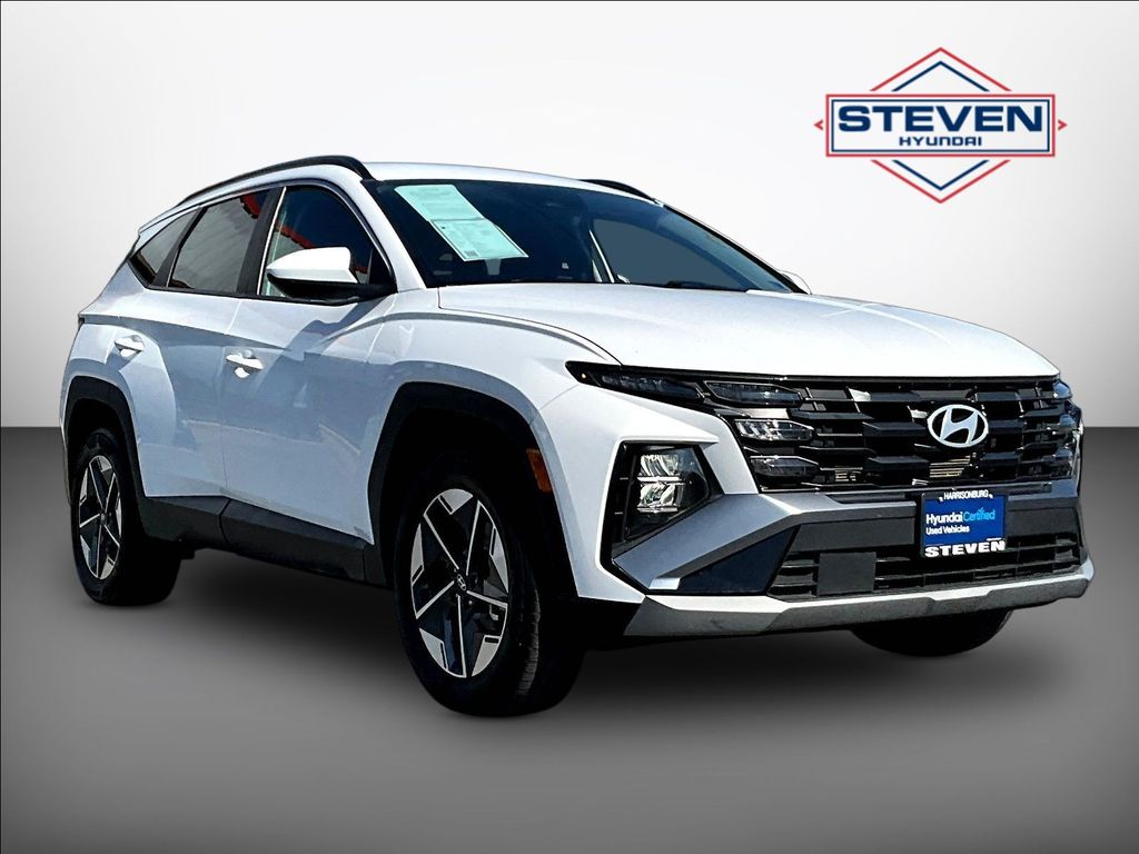 White Pearl 2025 Hyundai Tucson SUV / Crossover All-Wheel Drive 8-Speed Automatic