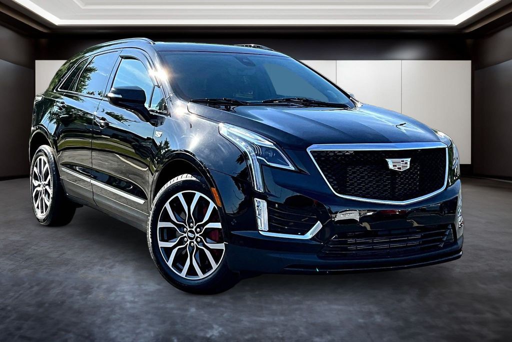 Stellar Black Metallic 2025 Cadillac XT5 Sport AWD SUV / Crossover Four-Wheel Drive 9-Speed Automatic