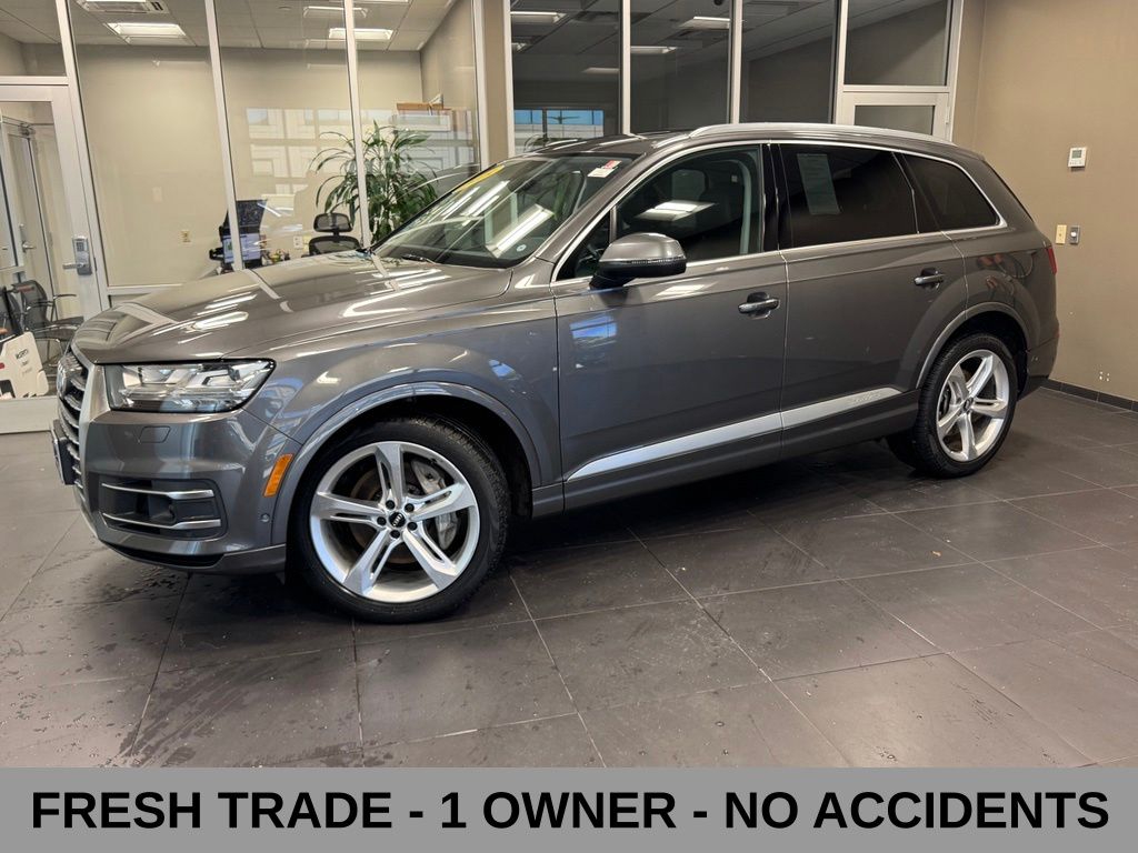 Gray Metallic 2019 Audi Q7 55 TFSI quattro Prestige SUV / Crossover All-Wheel Drive 8-Speed Automatic