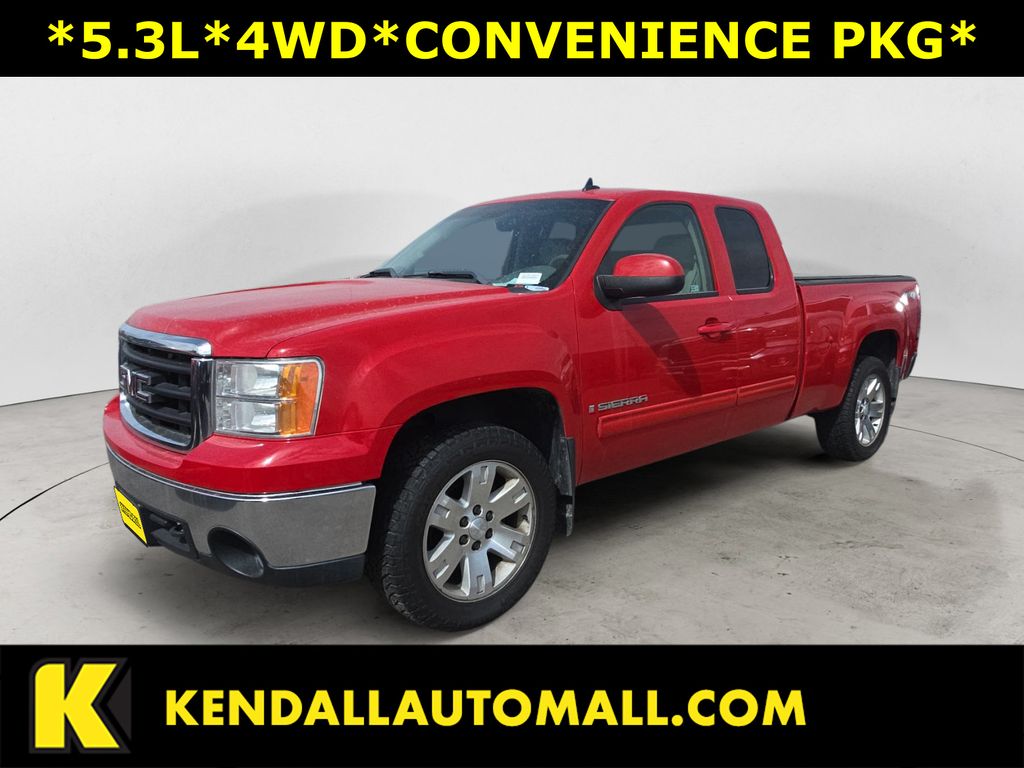 Fire Red 2007 GMC Sierra 1500 SLT Ext. Cab SB 4WD Pickup Truck Four-Wheel Drive 4-Speed Automatic Overdrive