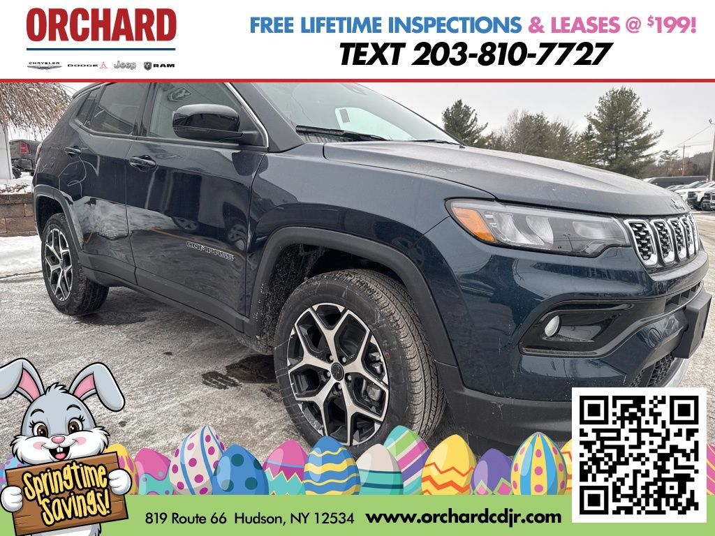 fathom blue pearl coat 2026 Jeep Compass Limited 4WD SUV / Crossover Four-Wheel Drive 8-Speed Automatic