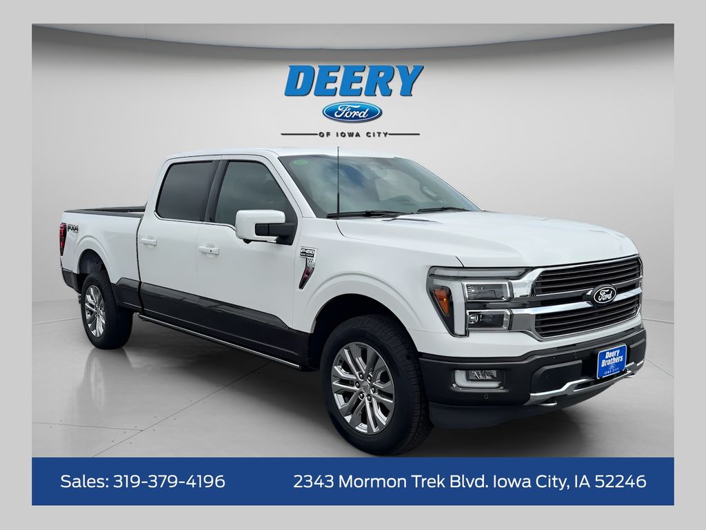 Star White Metallic Tri-Coat 2024 Ford F-150 King Ranch SuperCrew 4WD Pickup Truck Four-Wheel Drive 10-Speed Automatic