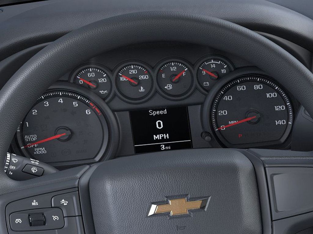 2026 Chevrolet Silverado 1500 Custom Gray at Klick Lewis Buick Chevrolet