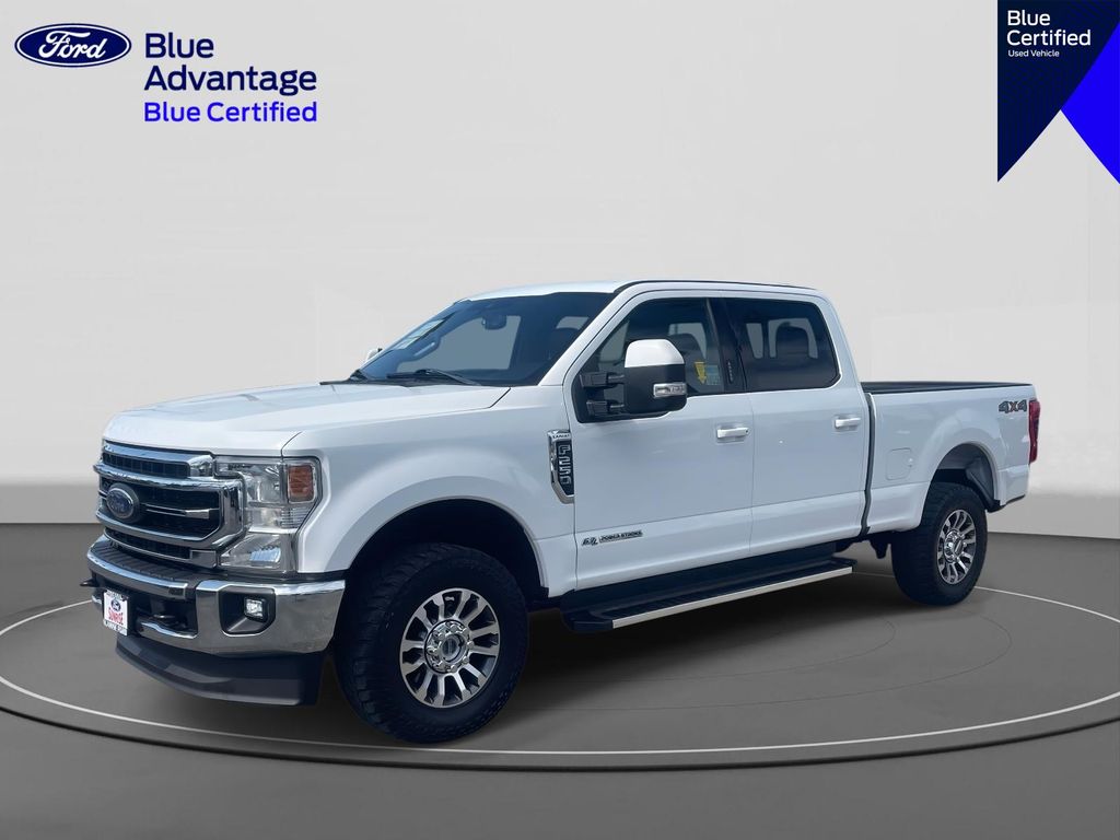 Oxford White 2022 Ford F-250 Super Duty Lariat Crew Cab 4WD Pickup Truck Four-Wheel Drive Automatic