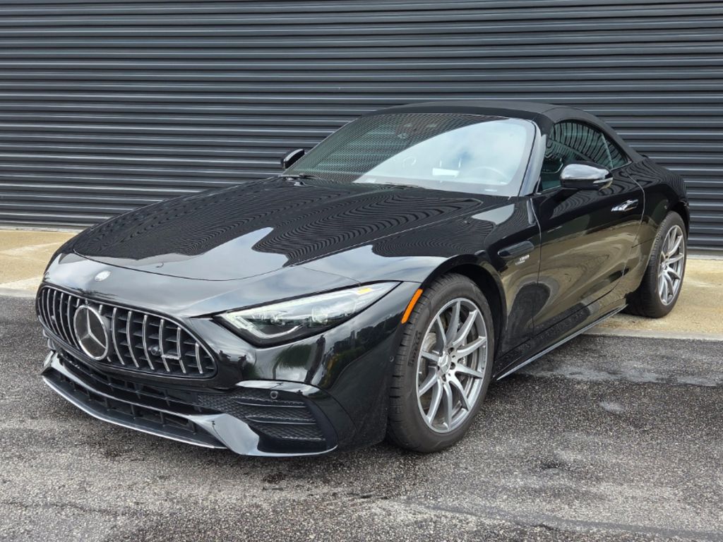 Obsidian Black Metallic 2023 Mercedes-Benz SL-Class Convertible Rear-Wheel Drive 9-Speed Automatic