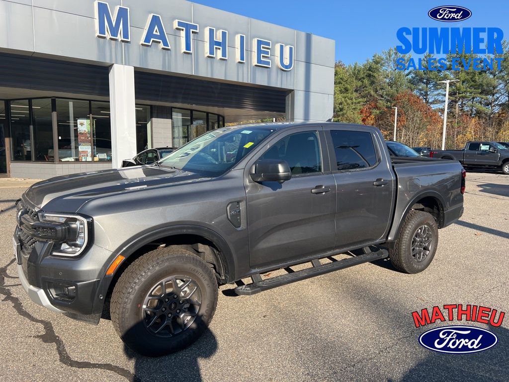 Gray Metallic 2024 Ford Ranger Pickup Truck Four-Wheel Drive Automatic