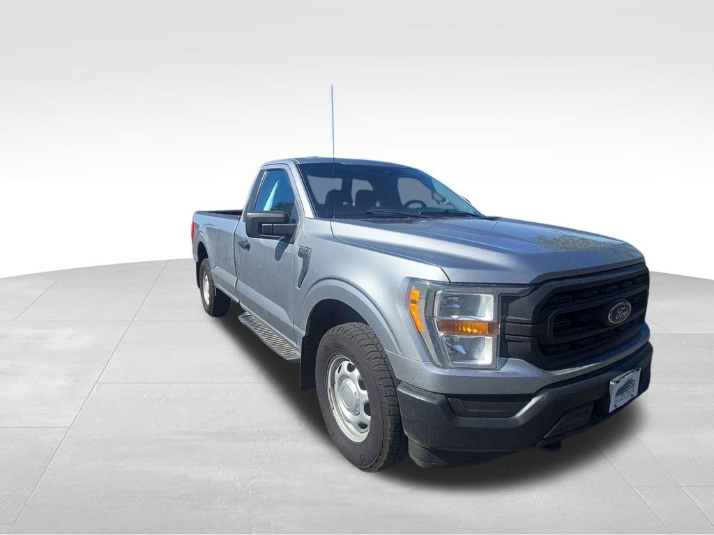 Silver 2021 Ford F-150 Pickup Truck Four-Wheel Drive Automatic