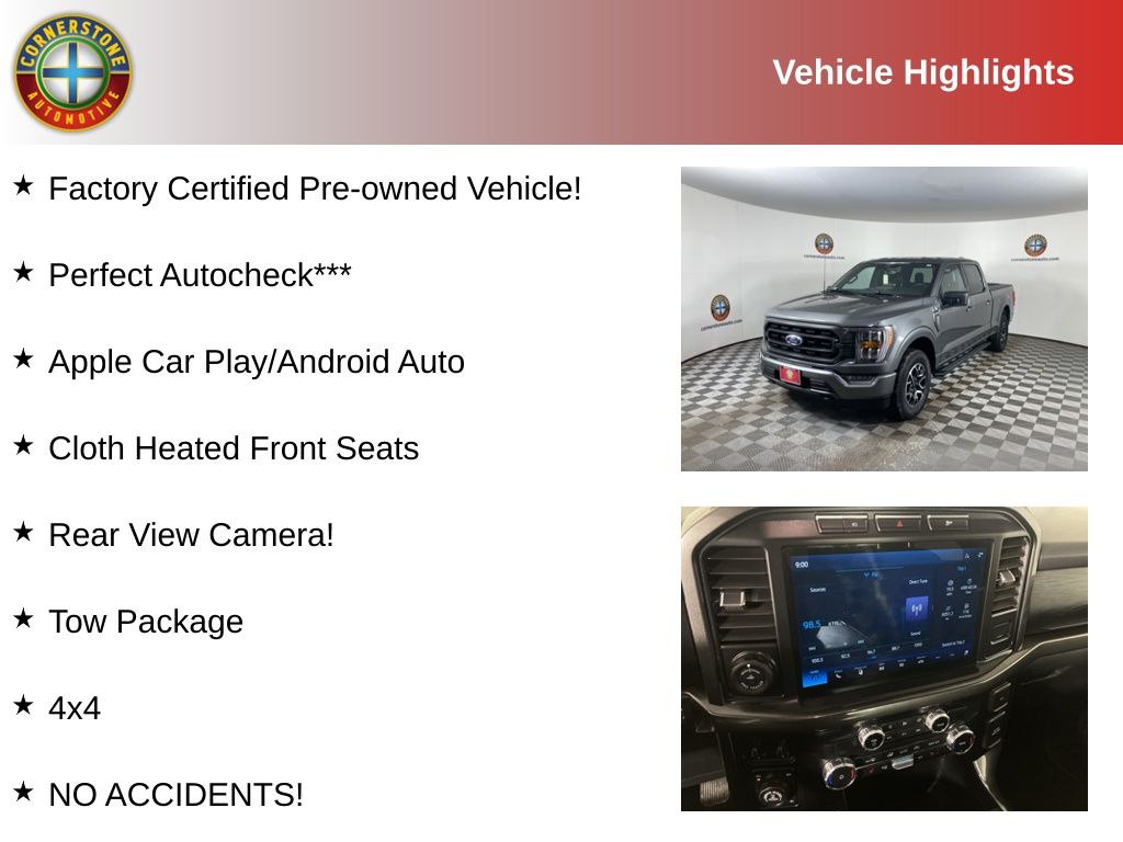 Certified Used 2022 Gray Ford XLT image 2