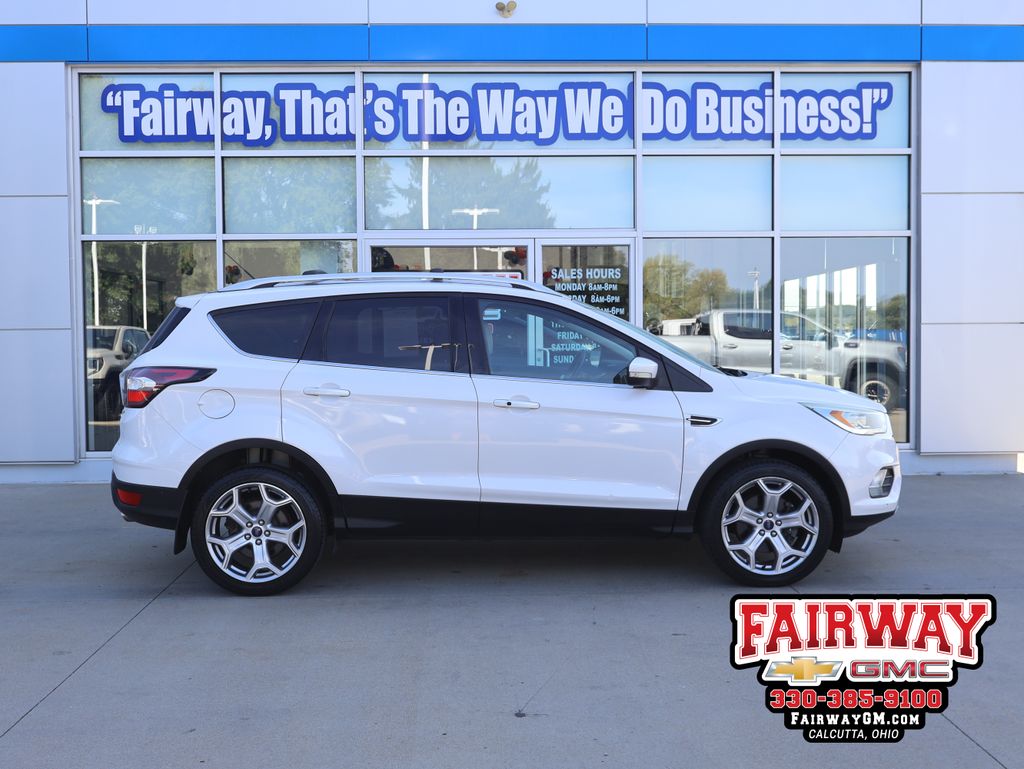 White Platinum Metallic Tri-Coat 2017 Ford Escape SUV / Crossover All-Wheel Drive 6-Speed Automatic