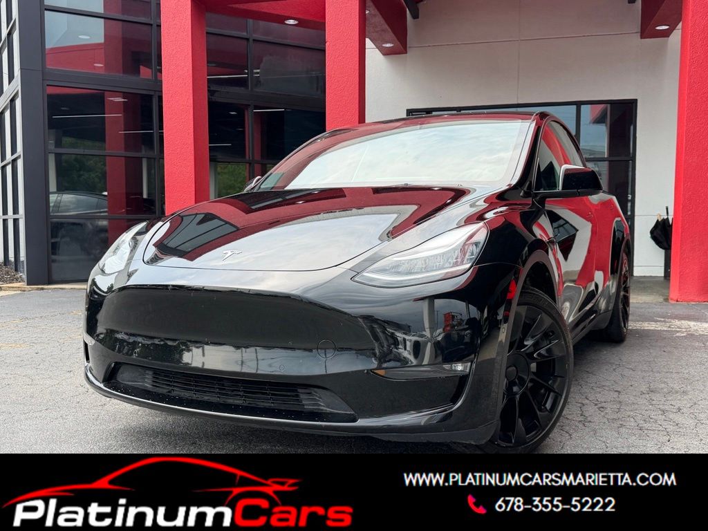 Black 2022 Tesla Model Y SUV / Crossover All-Wheel Drive 1-Speed Automatic