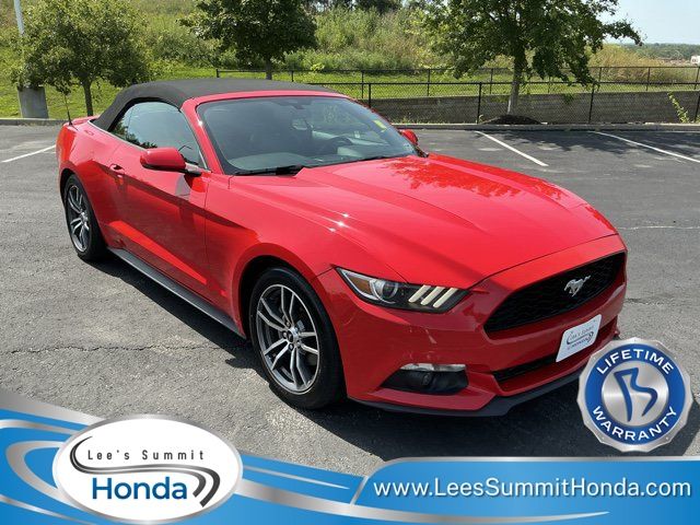 Race Red 2017 Ford Mustang Convertible Rear-Wheel Drive 6-Speed Automatic