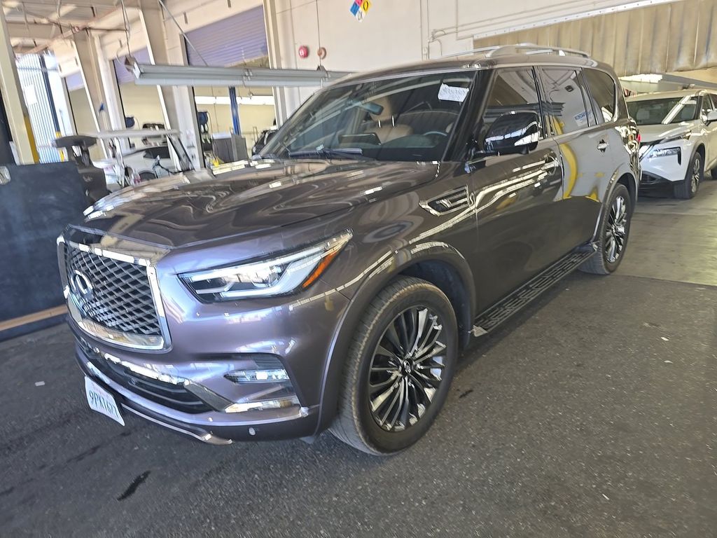 Anthracite Gray 2024 INFINITI QX80 SUV / Crossover All-Wheel Drive 7-Speed Automatic